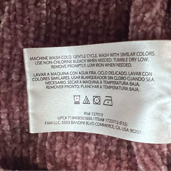 Orvis Dusty Pink Chenille Pullover Sweater Size XXL - Picture 7 of 7